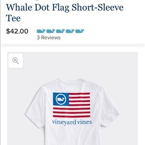 Whale Dot Flag Short-Sleeve Tee, XL, NWT